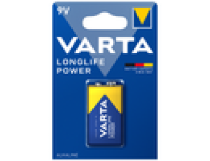 Varta Longlife Power 9V PP3 6LR61 Alkaline Battery | 1 Pack